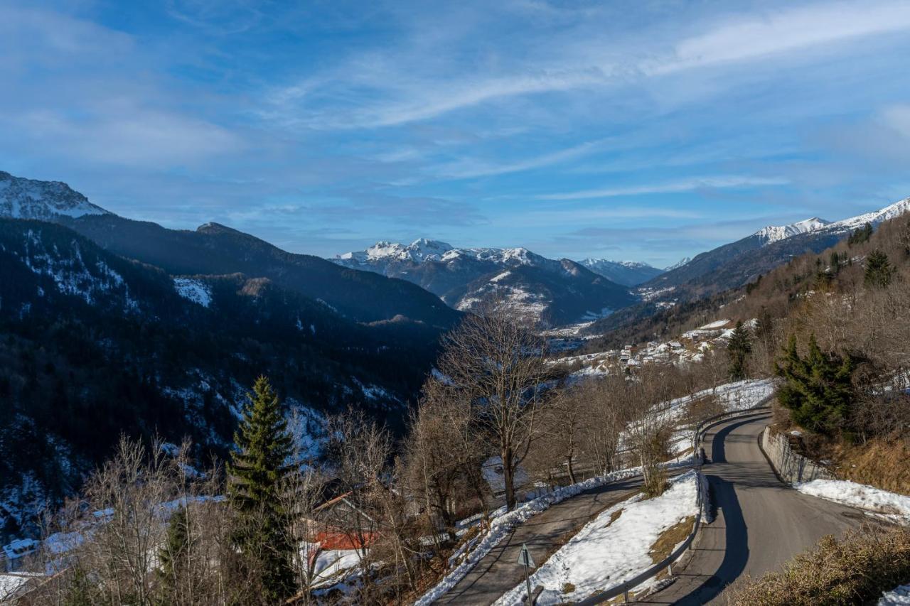 Panoramic House Carnia - Mountain View Apt With Parking And Terraces Villa Ligosullo Exterior foto